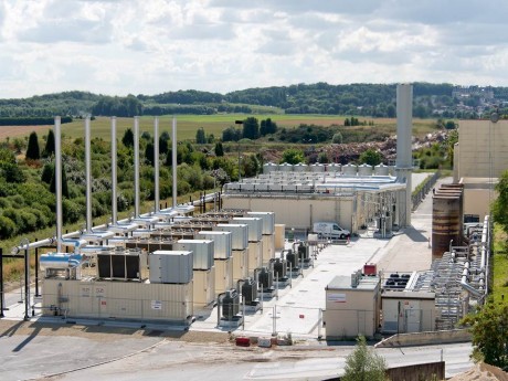 The largest landfill gas power plant in France at Plessis Gassot