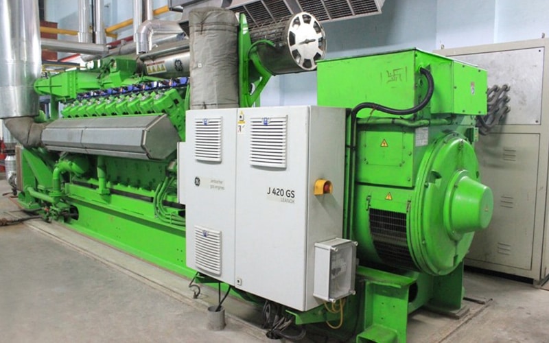 Kanodia Technoplast's gas engine powering trigeneration facility