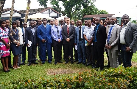 Delegates at Clarke Energy's launch event in Cameroon including British High Commissioner Brian Olley.