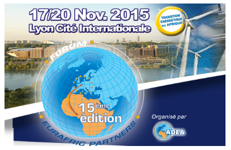 Forum EURAFRIC LYON 2015- Water & Energy in Africa