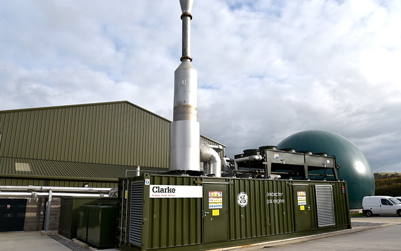 In engleza: Biogen food waste anaerobic digestion plant, St Asaph