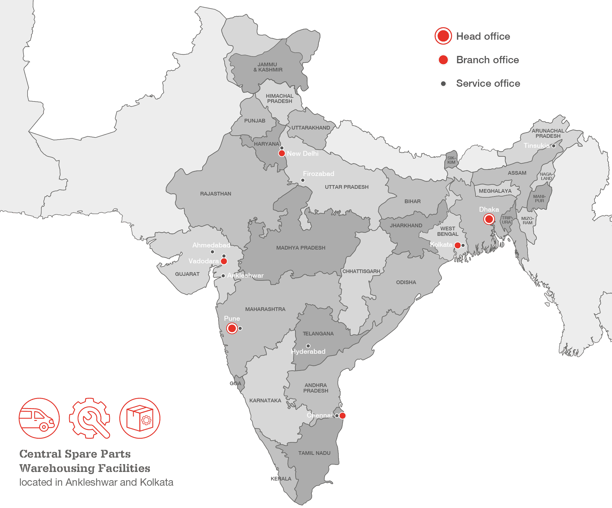 Clarke Energy India Service Coverage