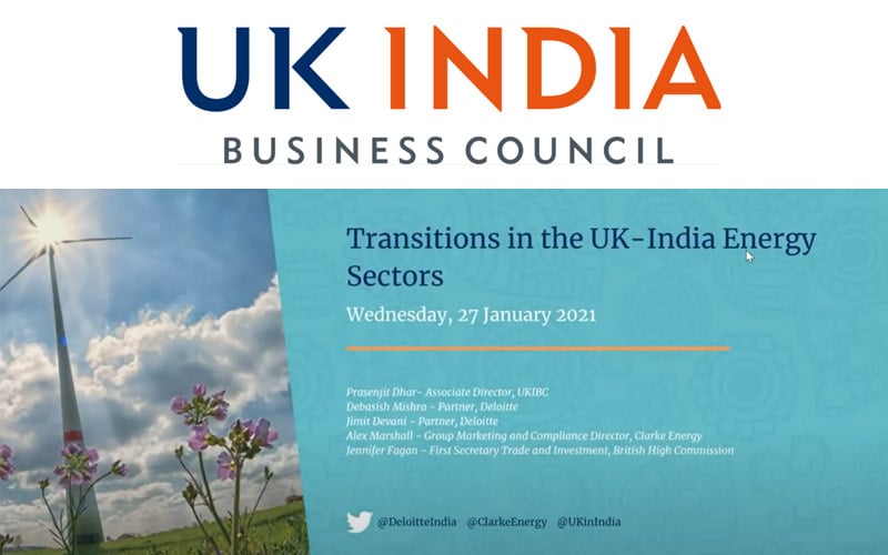 En anglais: Webinar | Transitions in the UK-India Energy Sectors | UK India Business Council