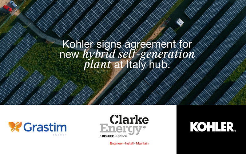 Στα αγγλικά: Kohler Engines and Grastim Sign Agreement for Hybrid and Hydrogen Ready Power Plant