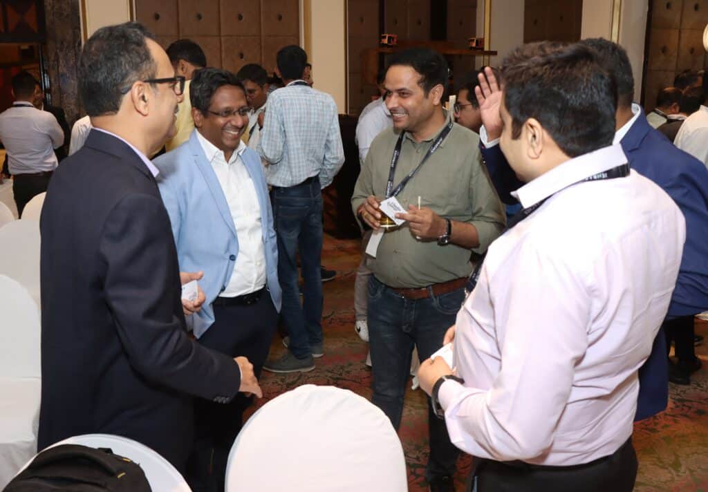 Attendees discuss the presentation at the Clarke Energy Gas to Energy Power Solutions Workshop in India.