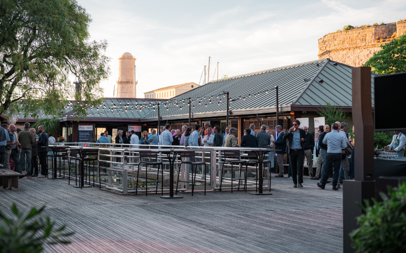 25 years of Clarke Energy France - image shows customers, partners and colleagues gathering for the celebration event