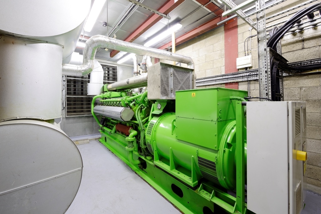 An image of the combined heat and power plant at AIB head office at Ballsbridge, Dublin