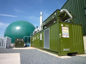 Harper Adams College CHP Engine at Their Food Waste Anaerobic Digester