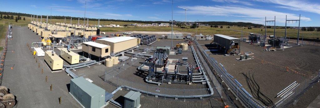 Panorama of APLNG coal seam gas power / LNG power plant