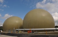 Biogas Holders at Davyhulme WWTP, Manchester